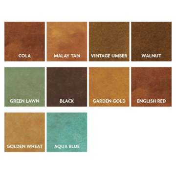 Kemiko Stone Tone Concrete Acid Stain Color Chart