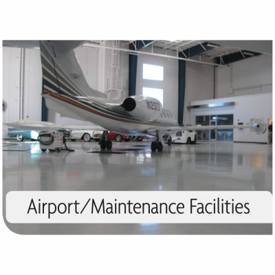 Kemiko Products Application Example - Airport/Maintenance Facilities. Decorative Concrete Made Easy.