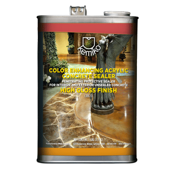 Kemiko Color Enhancing Concrete Sealer - Wet Look, 1 gallon