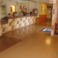 Kemiko Concrete Floor Photo Gallery - Kemiko Concrete Floor Gallery - Kemiko industrial coatings on interior, commercial surface. Products: Kemiko Industrial Color Coat; Kemiko Industrial Top Coat. Decorative Concrete Made Easy.