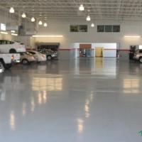 Kemiko Concrete Floor Photo Gallery - Kemiko industrial coatings on interior, industrial surface. Products: Kemiko Industrial Color Coat; Kemiko Industrial Top Coat. Decorative Concrete Made Easy.