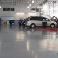 Kemiko Concrete Floor Photo Gallery - Kemiko industrial coatings on interior, industrial surface. Products: Kemiko Industrial Color Coat; Kemiko Industrial Top Coat. Decorative Concrete Made Easy.